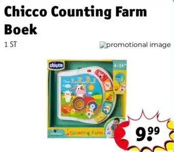 Kruidvat Chicco Counting Farm Boek aanbieding