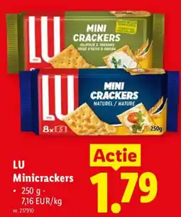 Lidl Lu minicrackers aanbieding