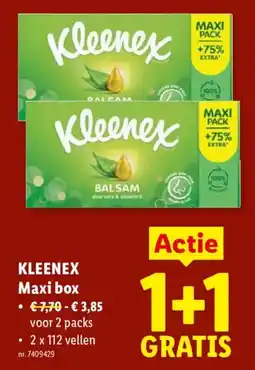 Lidl Kleenex Maxi box aanbieding