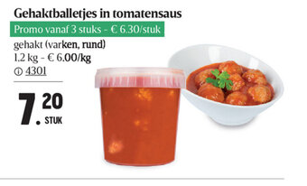Gehaktballetjes in tomatensaus