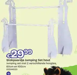 Dreamland Stokpaardje Jumping Set hout aanbieding