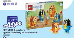 Dreamland lego bouwbare figuren van bluey en haar familie aanbieding