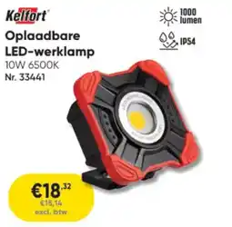 Toolstation Kelfort Oplaadbare LED-Werklamp aanbieding