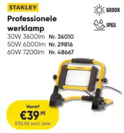 Toolstation Stanley Professionele Werklamp aanbieding