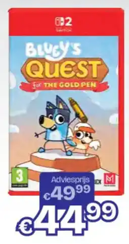 Dreamland Bluey's Quest for the Gold Pen aanbieding