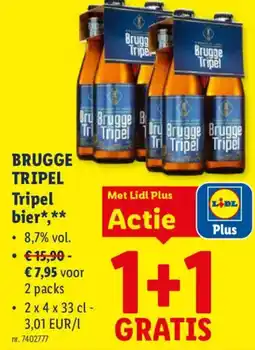 Lidl Brugge Tripel bier aanbieding