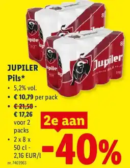 Lidl Jupiler Pils aanbieding