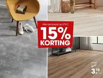 Kwantum Laminaat en pvc aanbieding