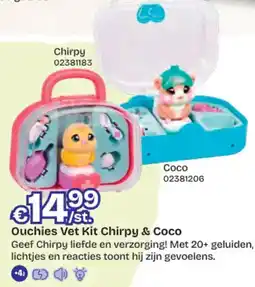 Dreamland Ouchies Vet Kit Chirpy & Coco aanbieding