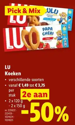 Lidl LU Koeken aanbieding
