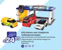 Dreamland SOS Station met 3 Belgische reddingsvoertuigen aanbieding