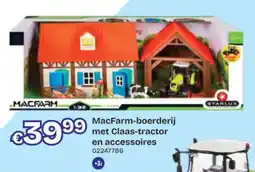 Dreamland MacFarm-boerderij met Claas-tractor en accessoires aanbieding
