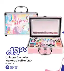 Dreamland Unicorn Casuelle Make-up koffer LED aanbieding