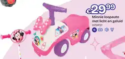 Dreamland Minnie loopauto met licht en geluid aanbieding