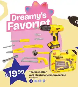 Dreamland Toolboxkoffer met elektrische boormachine aanbieding