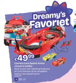 Dreamland Carrera Cars Speed Arena circuit in koffer aanbieding
