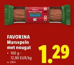 Lidl Favorina marsepein met nougat aanbieding