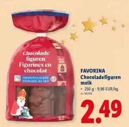 Lidl favorina chocoladefiguren melk aanbieding