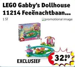 Kruidvat lego gabby's dollhouse 11214 feeënachtbaan aanbieding