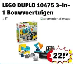 Kruidvat lego duplo 10475 3-in-1 bouwvoertuigen aanbieding