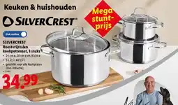 Lidl Silvercrest roestvrijstalen kookpottenset aanbieding