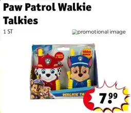 Kruidvat Paw Patrol Walkie Talkies aanbieding