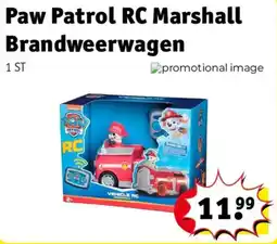 Kruidvat Paw Patrol RC Marshall Brandweerwagen aanbieding