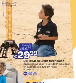 Dreamland Dickie Mega Crane torenkraan aanbieding
