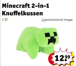 Kruidvat Minecraft 2-in-1 Knuffelkussen aanbieding