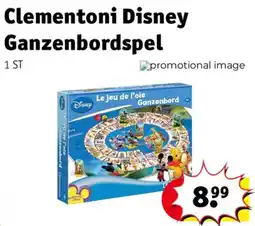 Kruidvat Clementoni Disney Ganzenbordspel aanbieding