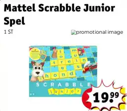 Kruidvat Mattel Scrabble Junior Spel aanbieding