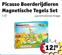 Kruidvat Picasso boerderijdieren magnetische tegels set aanbieding