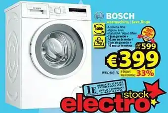 Bosch wasmachine - lave-linge wan280e1fg