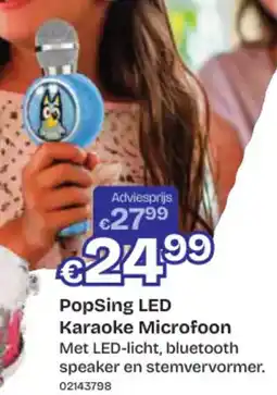 Dreamland PopSing LED Karaoke Microfoon aanbieding