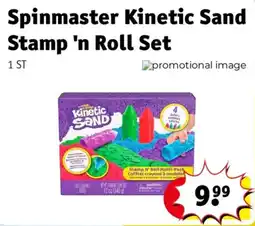 Kruidvat Spinmaster kinetic sand stamp n roll set aanbieding