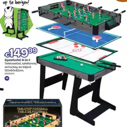 Dreamland Speeltafel 4-in-1 aanbieding
