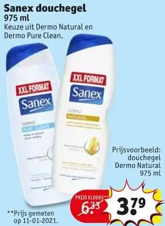Kruidvat Douchegel dermo natural 975ml aanbieding
