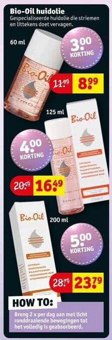 Kruidvat Bio-oil huidolie 60ml aanbieding