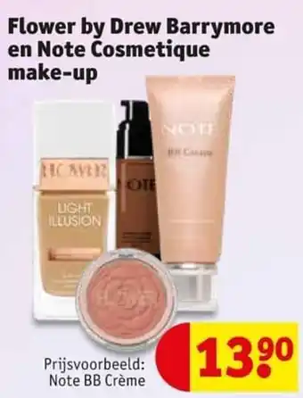 Kruidvat flower by drew barrymore en note cosmetiquemake-up Note bb crème aanbieding