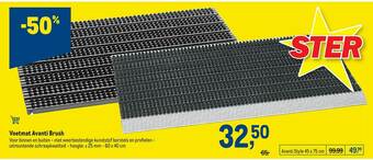 Voetmat Avanti Brush