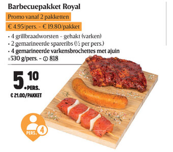 Buurtslagers Barbecuepakket Royal aanbieding