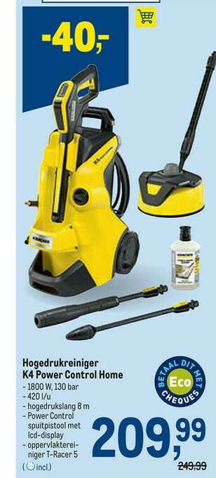 Makro Hogedrukreiniger K4 Power Control Home aanbieding