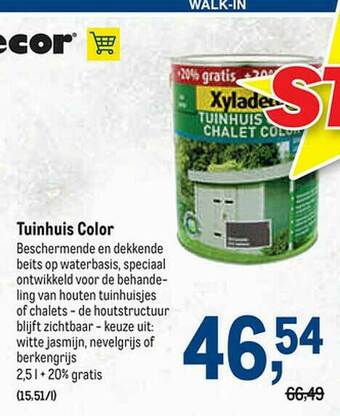 Makro Tuinhuis Color aanbieding