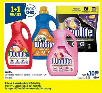 Makro Woolite aanbieding