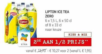 Spar Colruyt Lipton Ice Tea Zero aanbieding