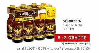 Spar Colruyt Grimbergen Blond Of Dubbel aanbieding