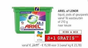 Ariel Of Lenor Liquid, Pods Of Geurparels