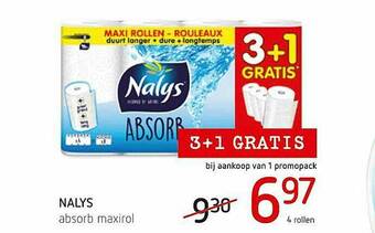Spar Colruyt Nalys Absorb Maxirol aanbieding