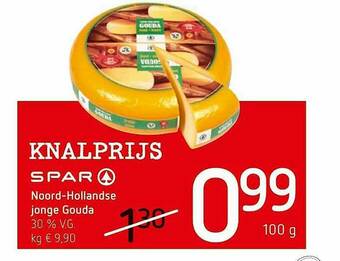 Spar Colruyt Noord Hollandse Jonge Gouda aanbieding