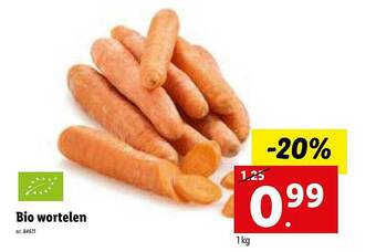 Lidl Bio Wortelen aanbieding